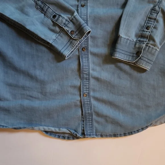 Blue Denim Long Sleeve Shirt - Picture 5 of 7